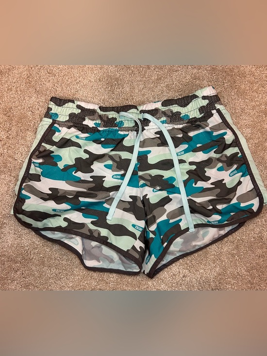 Justice Other - Justice Active Girl’s Teal and Mint Camo Lined Athletic Shorts Size 14